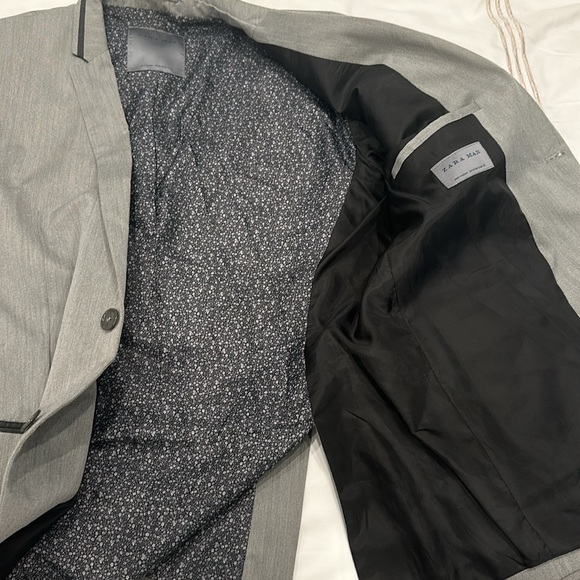 Zara Mens Grey Suit Jacket / Blazer - Picture 5 of 6